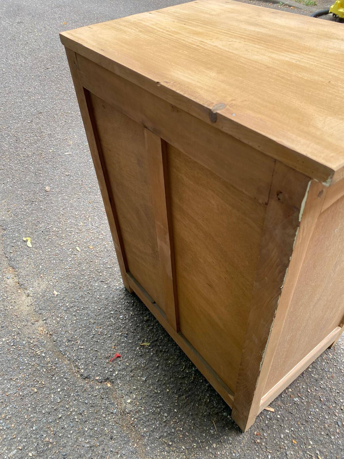 19th-century solid oak Parisian jam cabinet