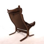 Fauteuil en cuir Westnofa Siesta par Ingmar Relling, 1960