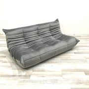 Togo in grey velvet by Michel Ducaroy for Ligne Roset