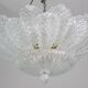 Taormina, Large Size Murano Clear trasparent Vintage Glass Ceiling Light, 1