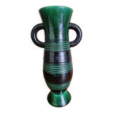 Large St Clément vase B Letalle 32cm Art Deco 1940s - 1950s