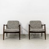 Pair of vintage armchairs GFM-64 by Edmund Homa, GFM, Poland, 1960s