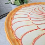 Large vintage apple barbotine pie display