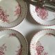 Set of 12 dinner plates of Sarreguemines land of iron décor Vega early 20th