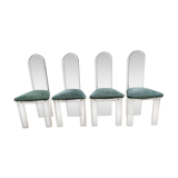 4 Plexiglas Roche and Bobois chairs