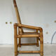 Fauteuil trône en bambou des années 70