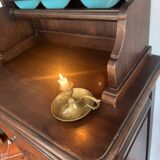 Buffet vaisselier ancien en chêne massif | Style Louis XV