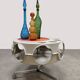 Vintage rotobar space age trolley Curver 'Orange accent'