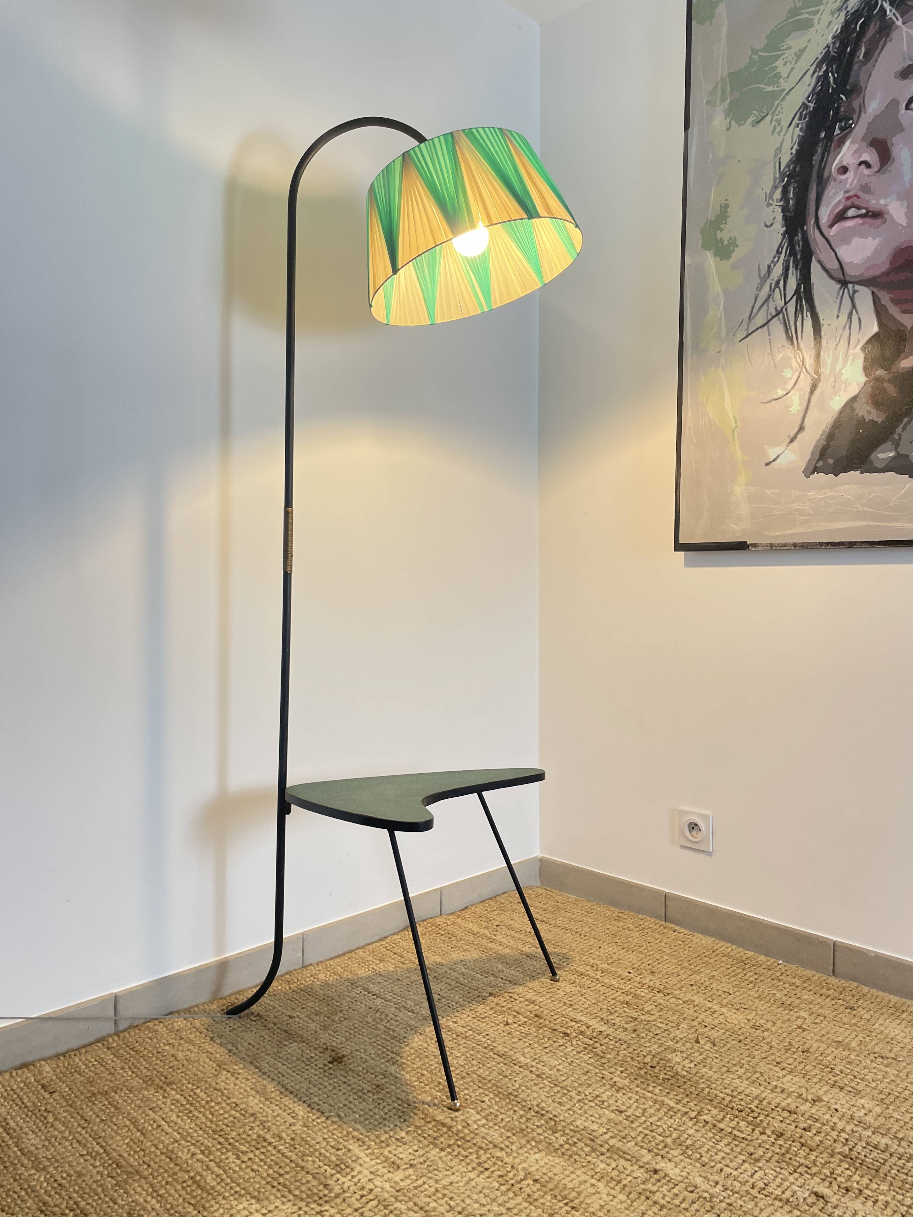 Vintage 50s reading floor lamp