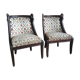 Pair of gooseneck gondola chairs