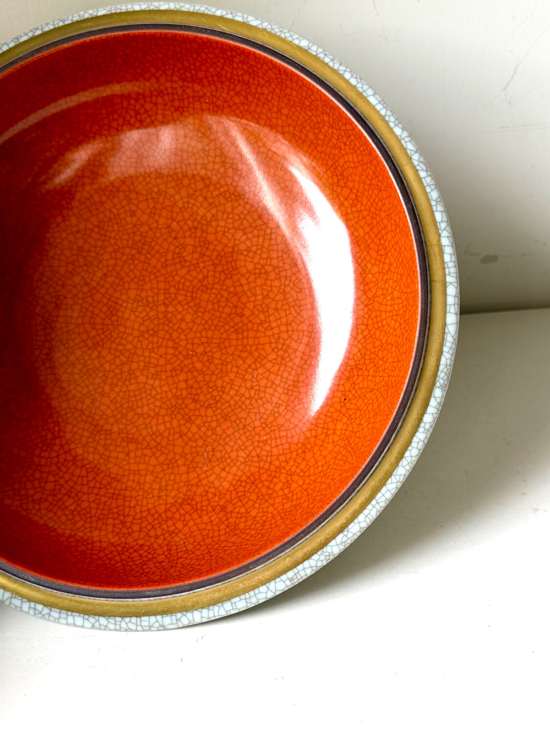 Royal Copenhagen  Porcelain crackle ware designed by Thorkild Olsen