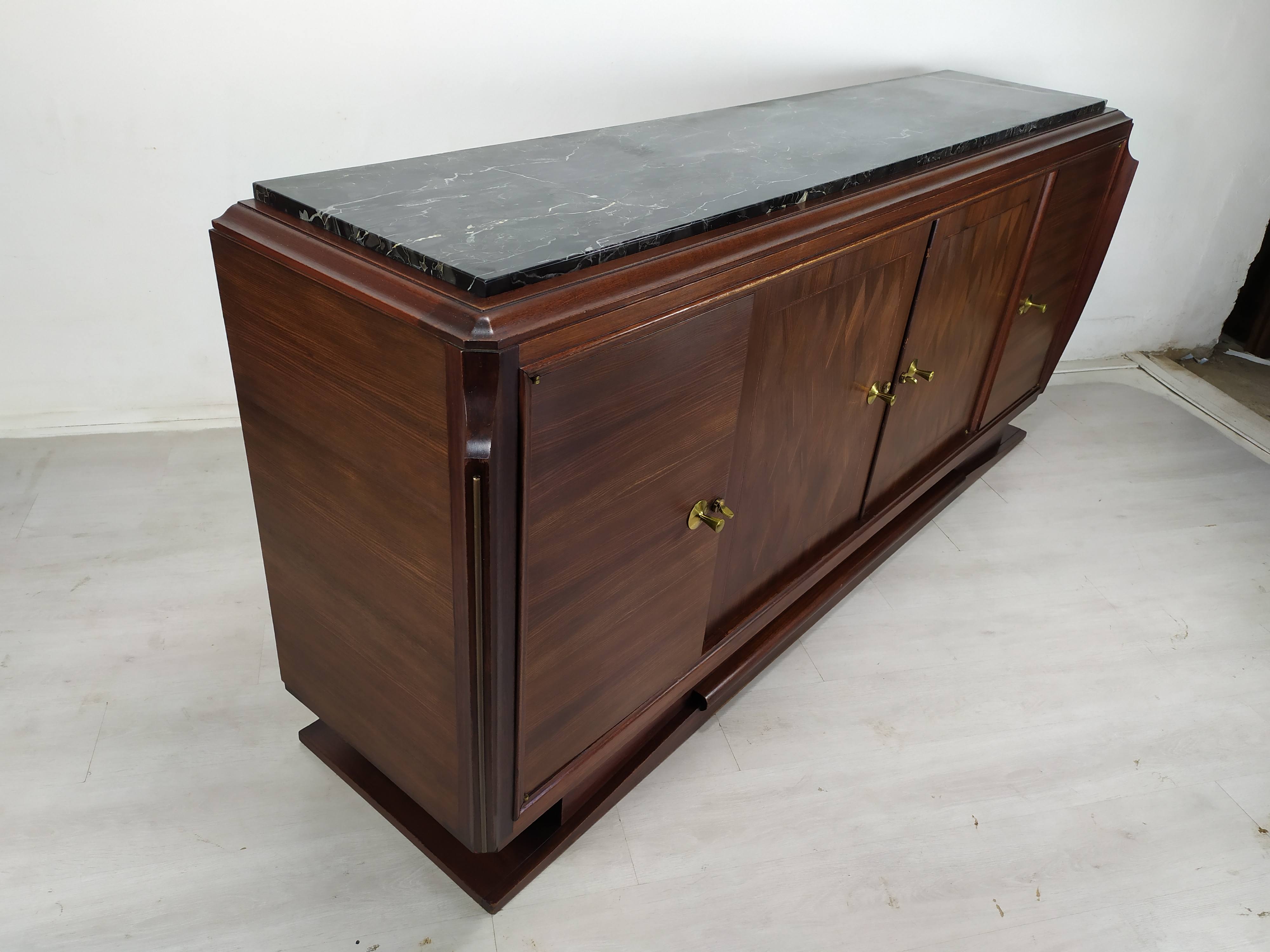 Enfilade art deco ebony of Macassar