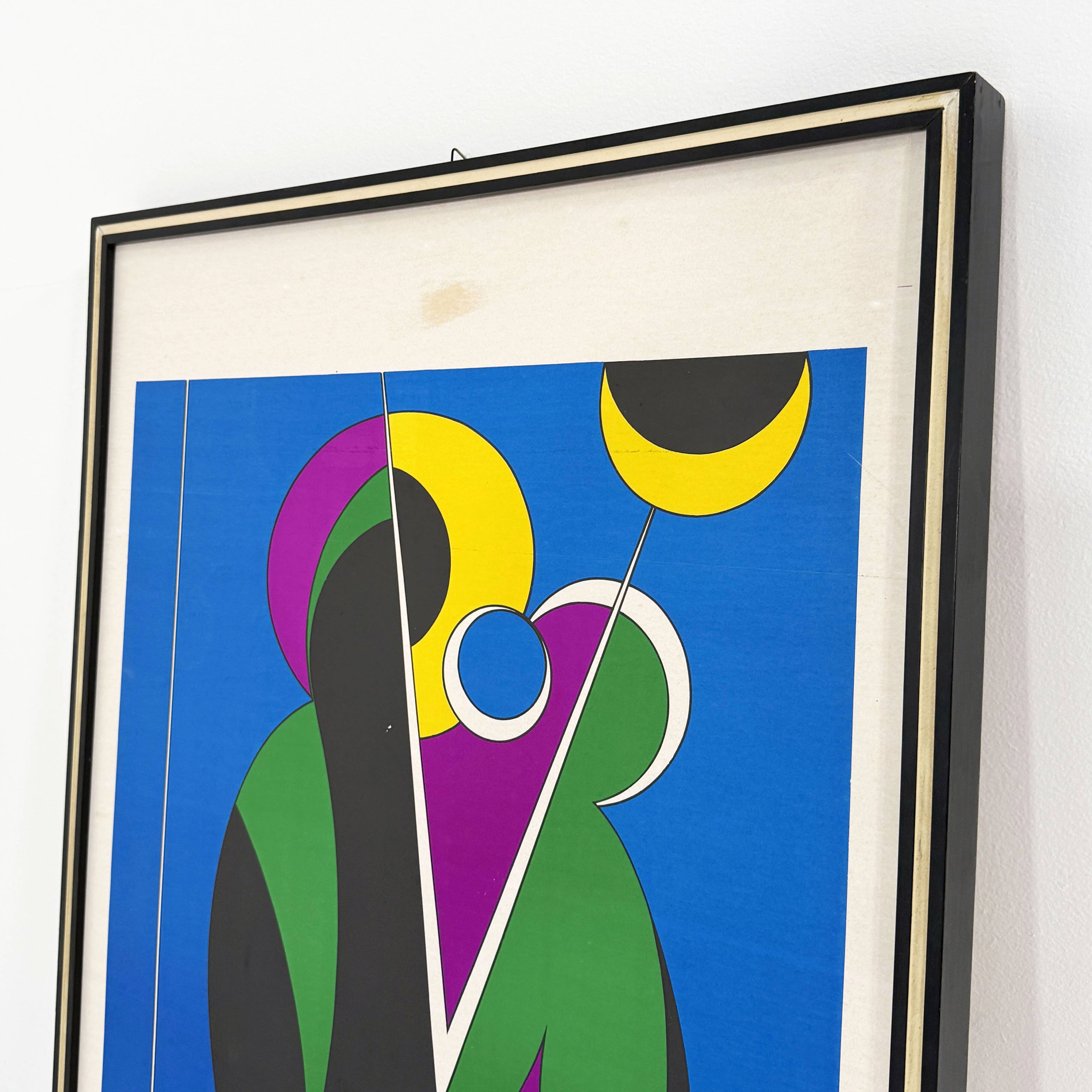 Lithograph "Nativity" by Corrado Cicognani, 1970