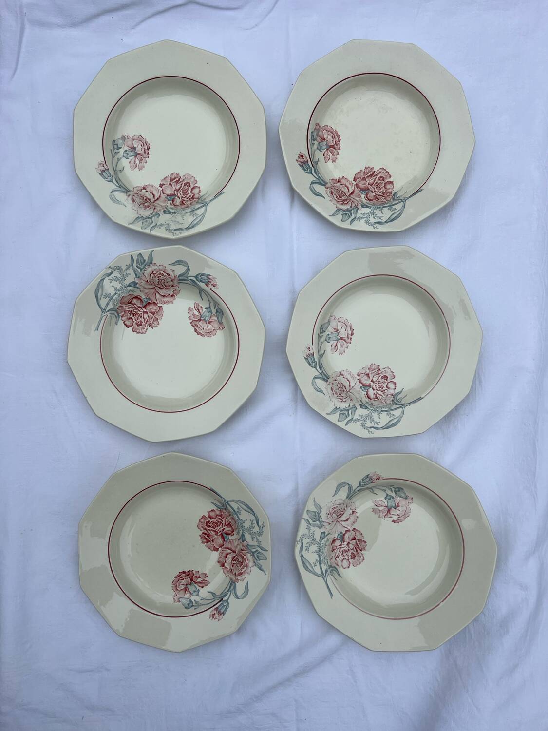 Saint Amand plates "Antibes"