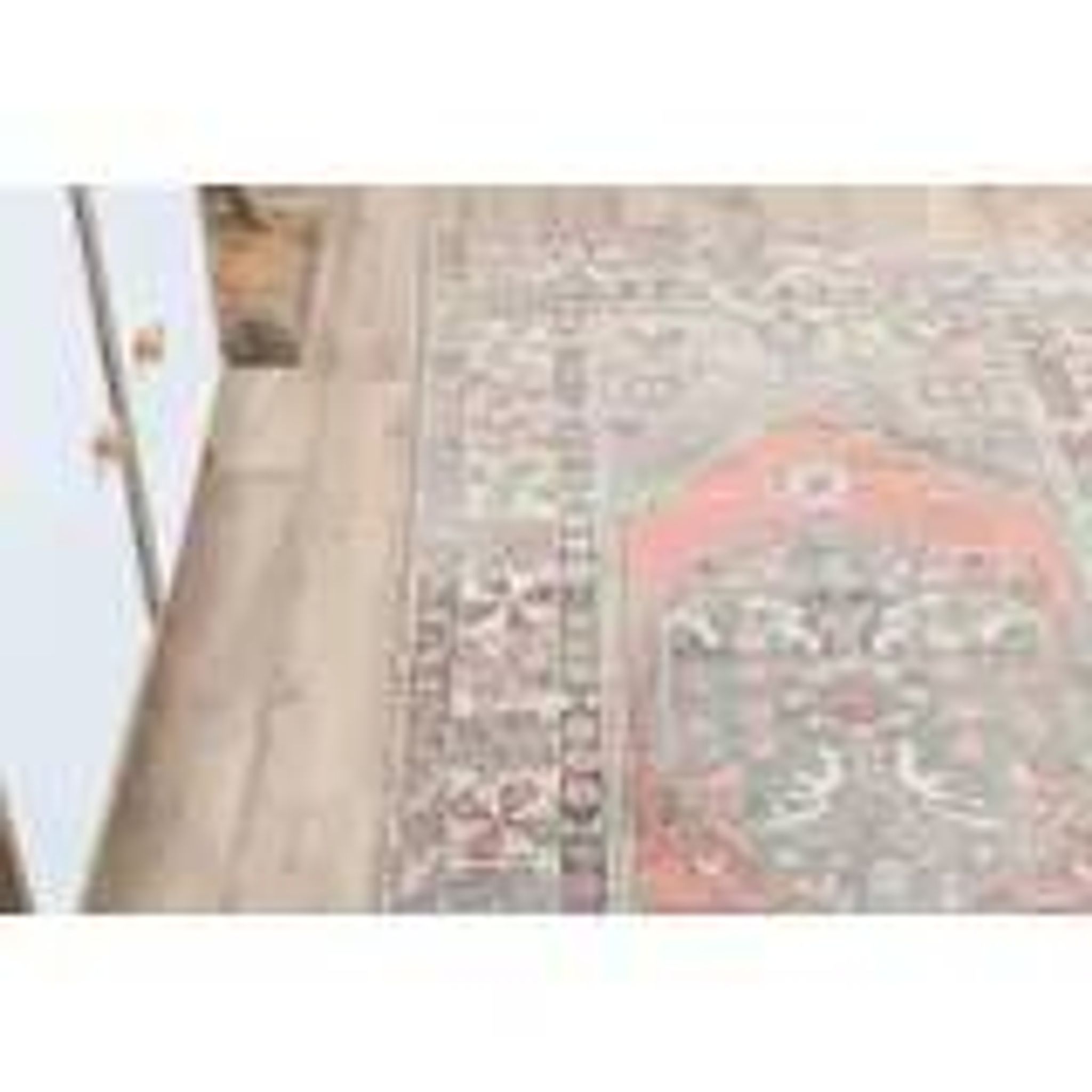 1970s Turkish Oushak Handmade Wool Cotton Brown Runner Rug 108x193