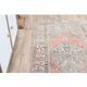 1970s Turkish Oushak Handmade Wool Cotton Brown Runner Rug 108x193
