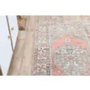 1970s Turkish Oushak Handmade Wool Cotton Brown Runner Rug 108x193