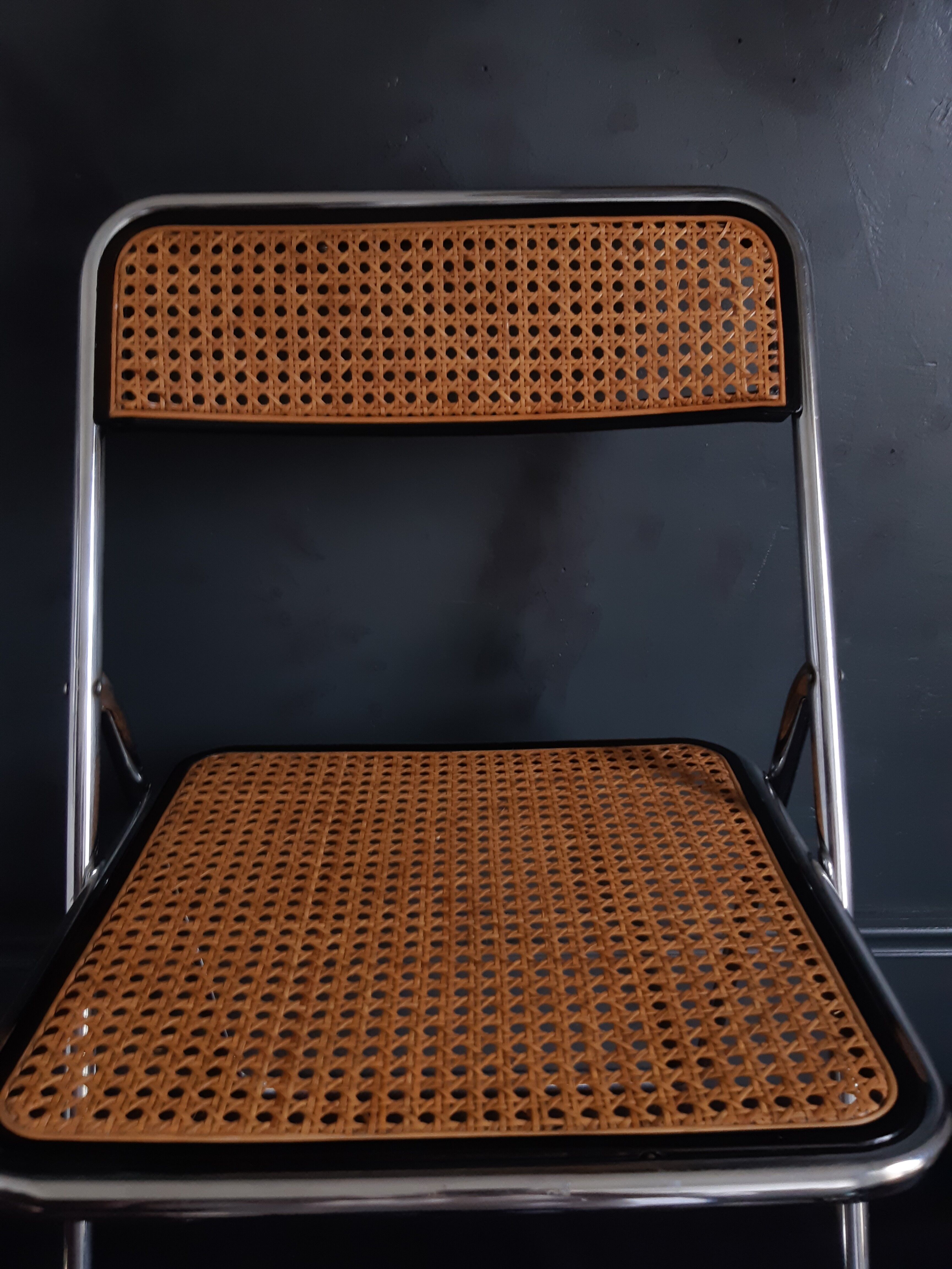 Cannage folding chair