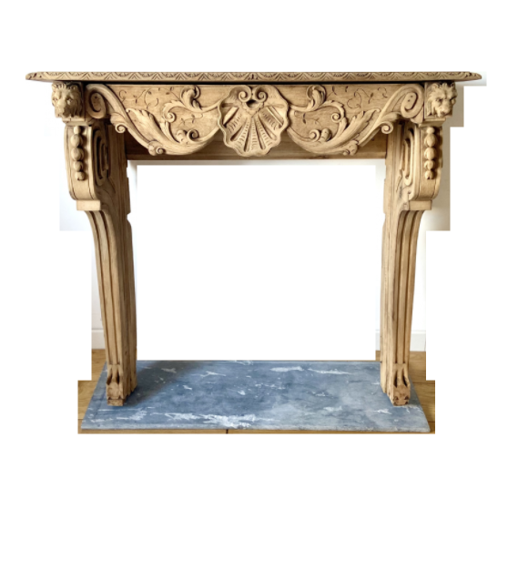 Oak fireplace mantle XIX