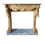 Oak fireplace mantle XIX