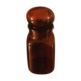 Vintage amber orange glass bottle