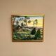 Original Mid 20th Century Painting – Rita Hansen (Oslo, 1924) – Framed