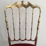 Chaise Chiavari en laiton