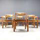 Rainer Daumiller pine wood dining chairs for Hirthals Savvaerk