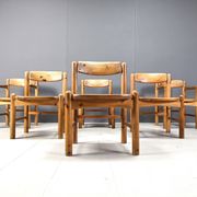 Rainer Daumiller pine wood dining chairs for Hirthals Savvaerk