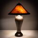 Vintage Dirk van Erp Style Arts & Crafts Copper & Mica Table Lamp 20th Cent