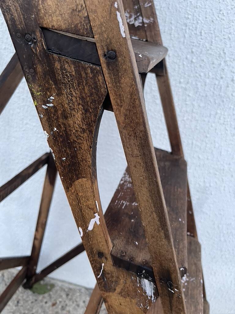 Wooden stepladder