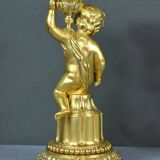 Pair of Gilt Bronze Candlesticks, Louis XVI Style – Mid 19th Century