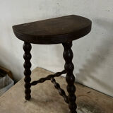 Wooden tripod farm stool