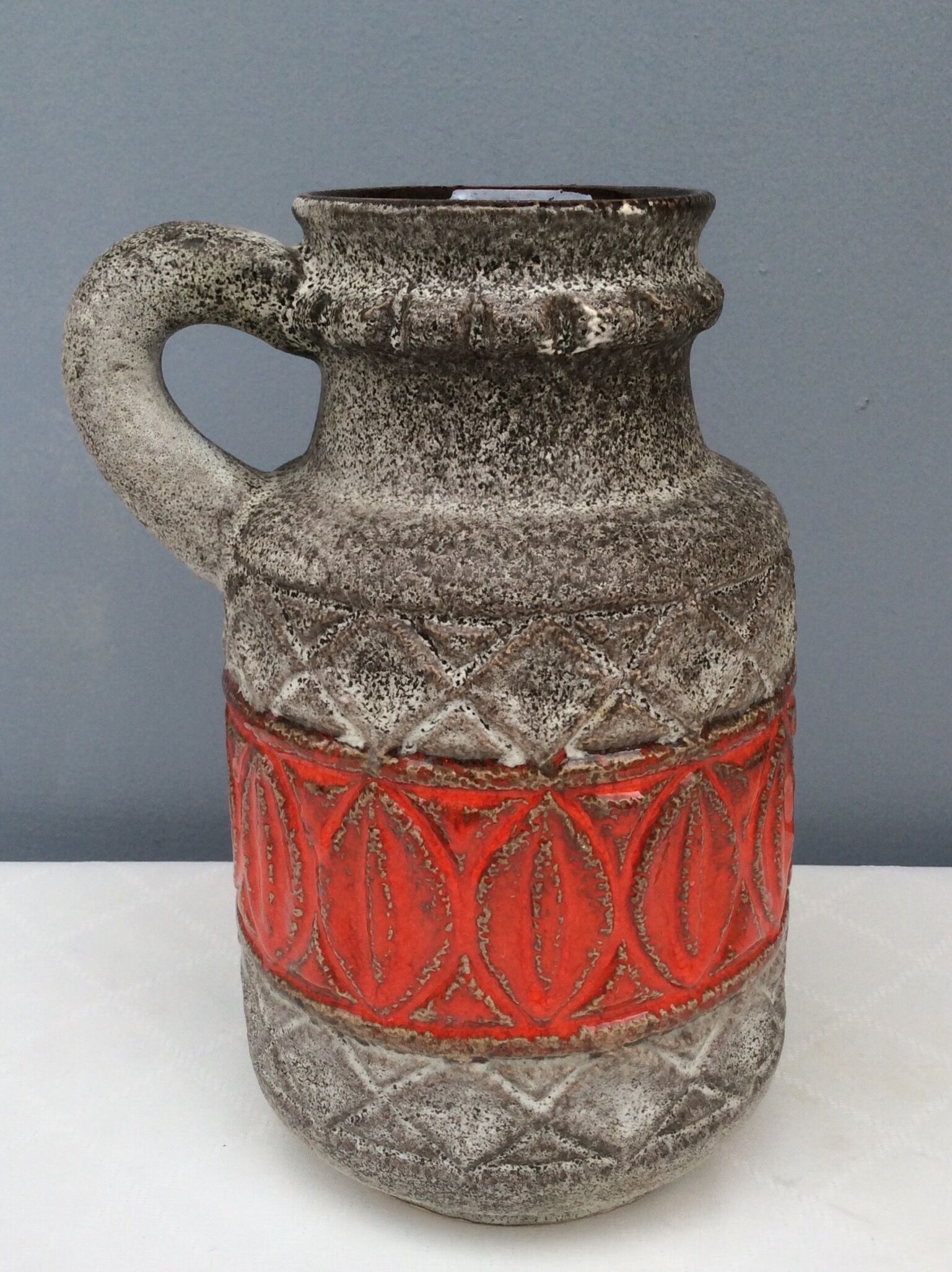 Bay West Germany ceramic pitcher, 1960s