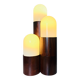 Sculptural Dome Table Lamp In Cylindrical Rosewood, Brasil Circa 1960