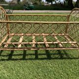 Wicker baby cot
