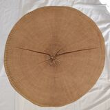 Table basse en bois, ronde, tronc de chêne