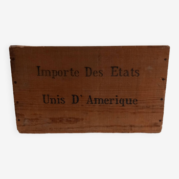 Boite de rangement en bois , vintage .