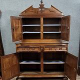 Cabinet a 4 volets époque Louis XIII en noyer massif vers 1680