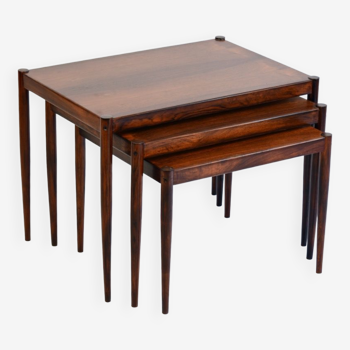 Vintage rosewood nesting tables