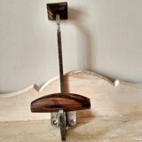 Old coat rack in metal and wood