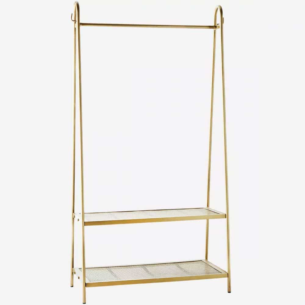 Brass clothes rack
