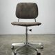 Italian Swivel Office Chair with Chrome Base, 1970s