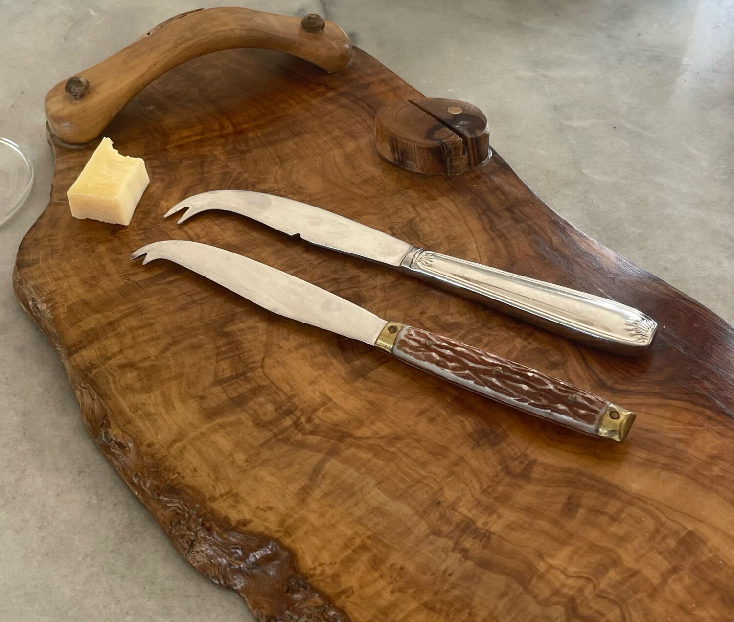 Wooden cheese platter