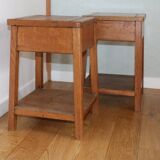 Oak stool/bedside table reconstruction