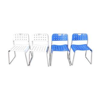 4 Chaises Omkstak de Rodney Kinsman années 70