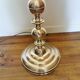 Vintage oriental-style brass lamppost
