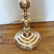 Vintage oriental-style brass lamppost