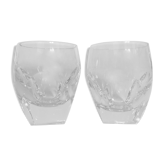 Verres gobelets en cristal sonnant à pans coupés 1960