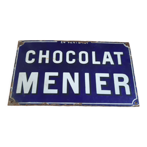 Plaque émaillée chocolat